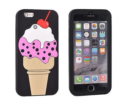 Etui 3D Lód z wisienką - iPhone 5 5s