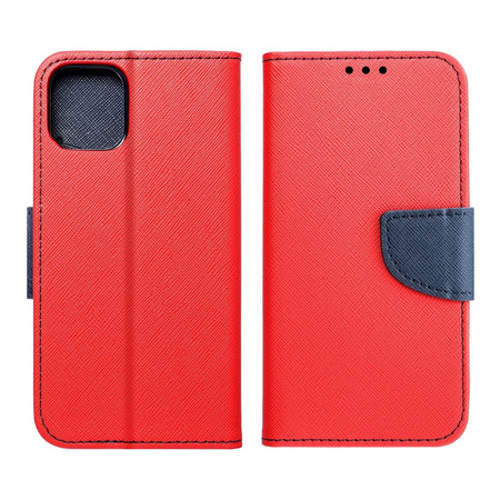 Kabura Book Fancy Samsung A34 5G czerwono-granatowa