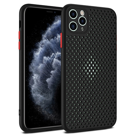 Etui oddychające iPhone 7/8/SE2 2020 czarne