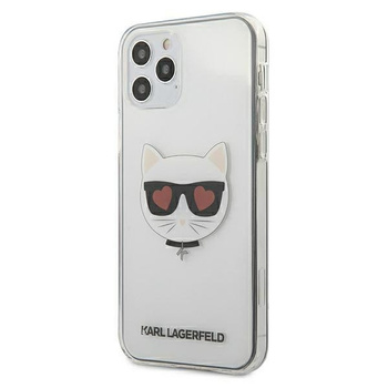 Etui Karl Lagerfeld iPhone 12 / 12 Pro 6.1" transparent hard case Choupette KLHCP12MCLTR