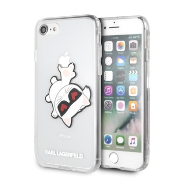 Etui Karl Lagerfeld iPhone 7/8 hard case transparent Choupette Fun KLHCI8CFHE