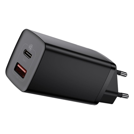 Baseus ładowarka sieciowa GaN2 Lite 1 x usb PD + 1 x usb QC 65W czarna