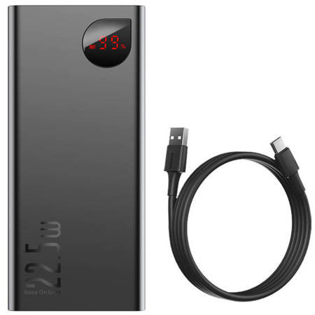 Baseus Power Bank 30000mAh / 22.5W z wyświetlaczem 4xUSB: 2XQC, 1xPD, 1xmicro usb