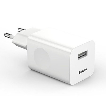 Baseus ładowarka sieciowa 1xUSB QC 3.0 biała