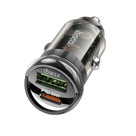 Hoco ładowarka samochodowa Z53A 2 x USB QC 18W / PD 30W