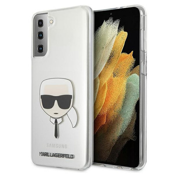 Etui Karl Lagerfeld Samsung S21+ Plus hard case transparent Karl`s Head KLHCS21MKTR