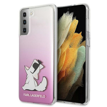 Etui Karl Lagerfeld Samsung S21 hard case różowy Choupette Fun KLHCS21SCFNRCPI