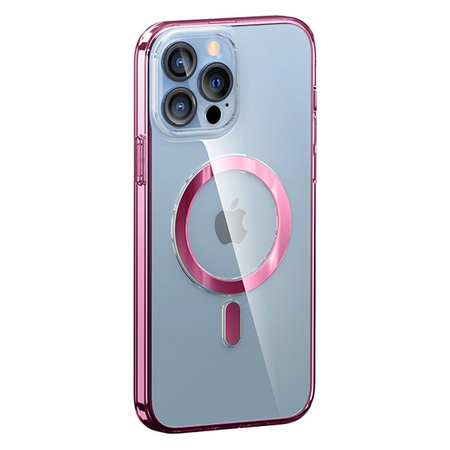Etui KINGXBAR PQY iPhone 13 Pure z magsafe czerwone