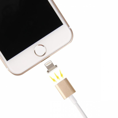 Kabel USB magnetyczny iPhone 6/7 złoty