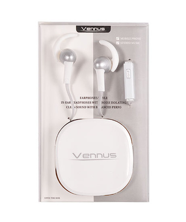HF 3,5mm Vennus box srebrne