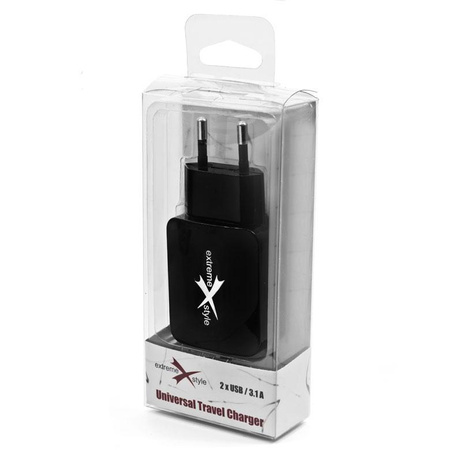 Adapter sieciowy USB 2x3.1A bez kabla eXtreme