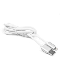 Kabel USB iPhone 6 silikonowy biały 100cm eXtreme style