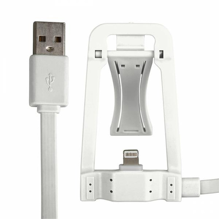 Kabel usb iPhone 5/6 z dokowaniem biały