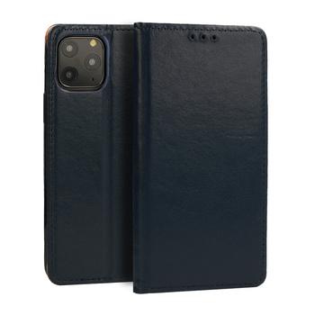 Kabura book SPECIAL Samsung A23 4G / 5G / M23 5G granatowa prawdziwa skóra