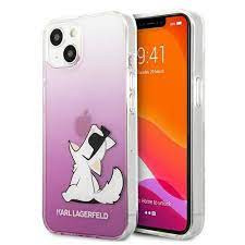 Etui Karl Lagerfeld iPhone 13 różowy hard case Choupette Fun KLHCP13MCFNRCPI