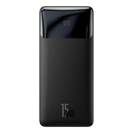 Baseus Power Bank 10000mAh / 15W 4 usb : 2xusb, 1xmicro usb, 1xTyp C z wyświetlaczem