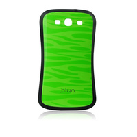 Etui Blun Samsung S3 i9300 zielone- fala