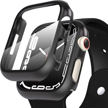 Tech-Protect etui do Apple Watch 7/8/9 41mm z wbudowanym szkłem ochronnym black