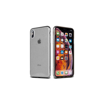 Etui Glitter Clear Samsung A70 czarne