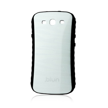 Etui Blun Samsung S3 i9300 białe - fala