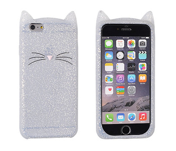 Etui 3D Kot - Huawei P10 Lite szary
