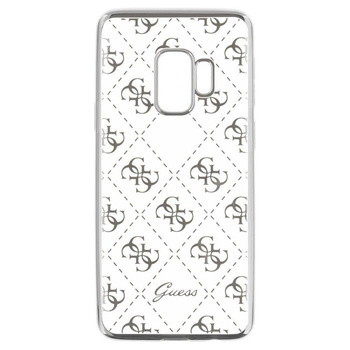 Etui Guess Samsung S9 srebrne - transparent GUHCS9TR4GSI
