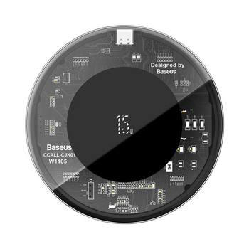 Baseus ładowarka indukcyjna Simple 2 15W czarna