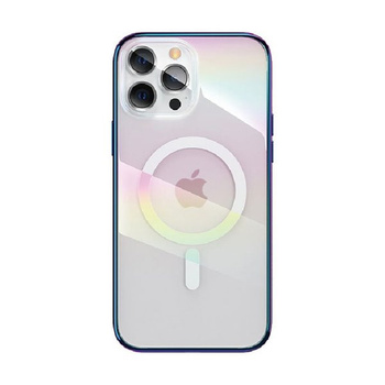Etui KINGXBAR PQY iPhone 13 Nebula z magsafe fioletowe