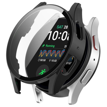 Tech-Protect etui do Galaxy Watch 7 44mm z wbudowanym szkłem ochronnym black