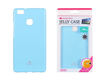 Etui Mercury Jelly iPhone 7 jasno-niebieskie / z wycięciem na logo