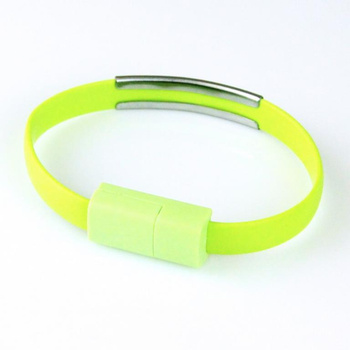 Kabel micro usb Bransoletka zielona