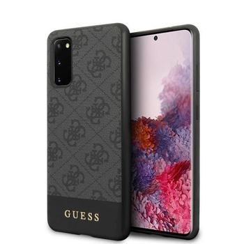Etui Guess Samsung S20 szary hard case 4G Stripe Collection GUHCS62G4GLGR