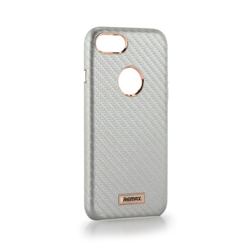 Etui Remax Carbon iPhone 7 srebrne