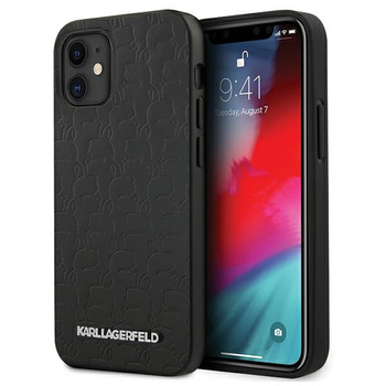 Etui Karl Lagerfeld iPhone 12 mini 5.4" czarny hard case Kameo KLHCP12SPUKBK