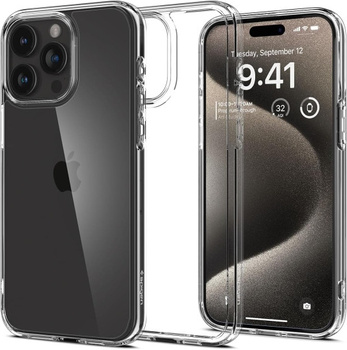 Spigen Ultra Hybrid iPhone 15 Pro Max crystal clear