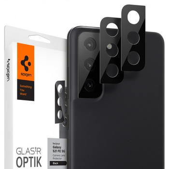 Spigen szkło hartowane na aparat Samsung S21 FE black