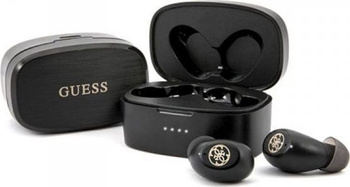 Słuchawki Bluetooth Guess czarne TWS + stacja dokująca  GUTWSJL4GBK