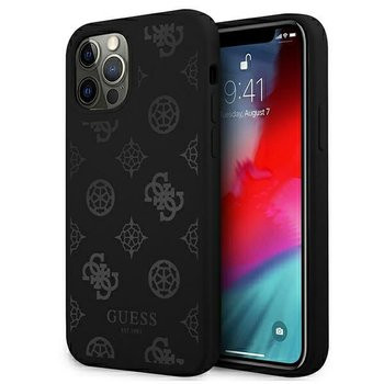 Etui Guess iPhone 12 Pro Max 6,7" czarny hard case peony Collection GUHCP12LLSPEBK