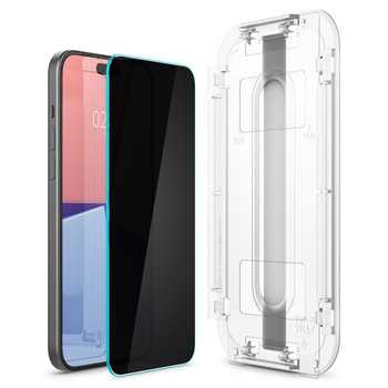 Spigen szkło hartowane FC iPhone 15 Privacy *