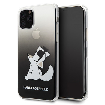 Etui Karl Lagerfeld iPhone 11 Pro Max czarny hard case Choupette Fun KLHCN65CFNRCBK