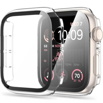 Tech-Protect etui do Apple Watch 4/5/6/ SE 44mm z wbudowanym szkłem ochronnym clear