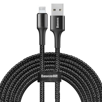 Baseus kabel Halo iPhone - Lightning 3m 2A czarny z podświetleniem led