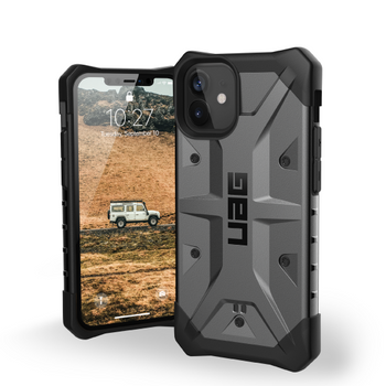 Etui UAG Pathfinder do iPhone 12 mini srebrne