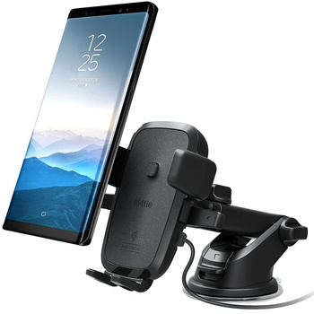 Iottie Easy One Touch 4 QI z ładowarniem indukcyjnym uchwyt samochodowy czarny