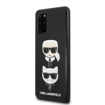 Etui Karl Lagerfeld Samsung S20 czarny hard case Karl & Choupette KLHCS62KICKC