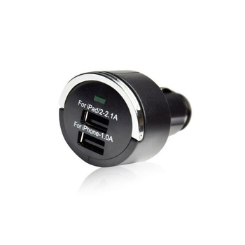 Adapter samochodowy USB 2xUSB 2A Grzybek