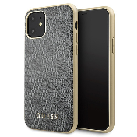 Etui Guess iPhone 11 szary hard case 4G Collection GUHCN61G4GG