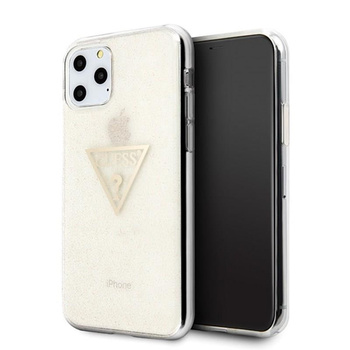 Etui Guess iPhone 11 Pro złoty hard case Glitter Triangle GUHCN58SGTLGO