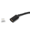 Kabel USB magnetyczny iPhone 6 pleciony czarny eXtreme style