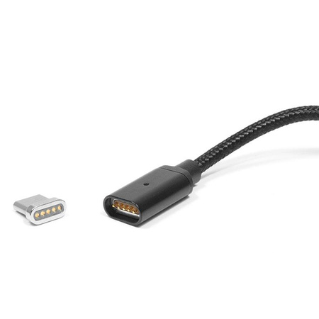 Kabel USB magnetyczny TYP - C pleciony czarny eXtreme style